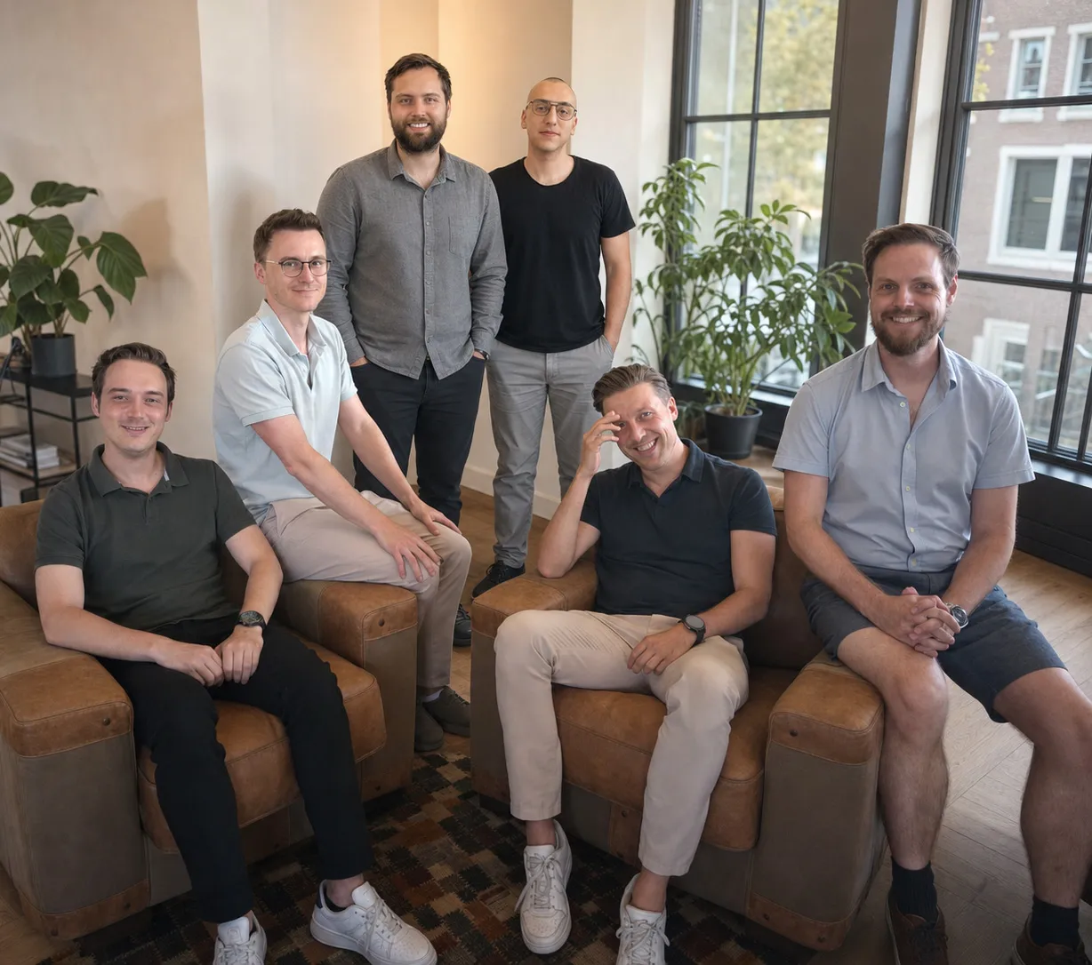 The Simply team together in the office